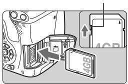 CANON EOS 600D - Insérez la carte. - 1