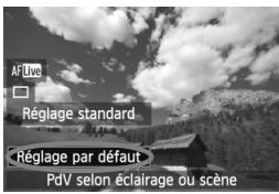 CANON EOS 600D - Affichez l'image de Visée par l'écran. - 1