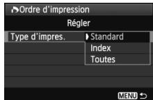 CANON EOS 600D - Réglez l'option souhaitée. - 1