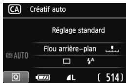 CANON EOS 600D - CA Prise de vue en mode Créatif auto - 2