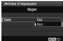 CANON EOS 600D - Réglez l'option souhaitée. - 2