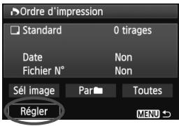 CANON EOS 600D - Sélectionnez [Ordre d'impression]. - 1