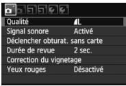 CANON EOS 600D NU - Écran de menu - 2