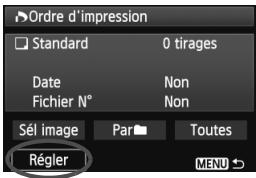 CANON EOS 600D NU - Sélectionnez [ordre d'impression]. - 1