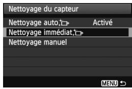 CANON EOS 600D NU - Sélectionnez [nettoyage du capteur]. - 1