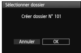 CANON EOS 600D NU - Sélectionnez [créer dossier]. - 1