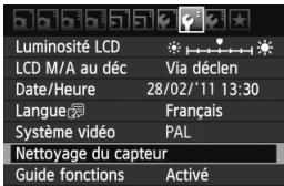 CANON EOS 600D NU - MENU nettoyage manuel du capteur - 1