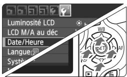 CANON EOS 600D NU - Affichez l'écran du menu. - 1