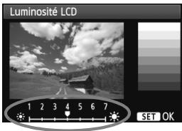 CANON EOS 600D NU - MENU de réglage de la luminosité de l'écran LCD - 2