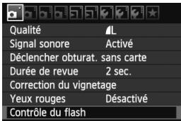 CANON EOS 600D NU - MENU modification des couleurs de l'écran des réglages de prise de vue - 4