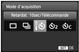 CANON EOS 600D NU - Sélectionnez le retardateur. - 2