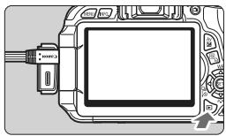 CANON EOS 600D NU - Branchez le câble vidéo sur le téléviseur. - 1