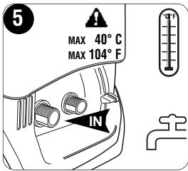 SISTEMA WASH MASTER 1600 TSS - CONEXION DE LA MANGUERA DE JARDIN - 1