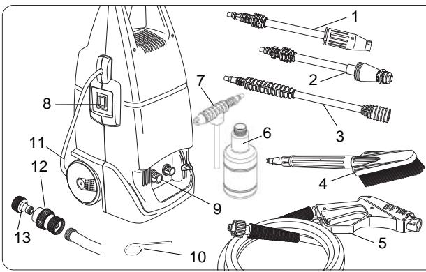 SISTEMA WASH MASTER 1600 TSS - ILLUSTRATION ET LIST DES PIECES - 1