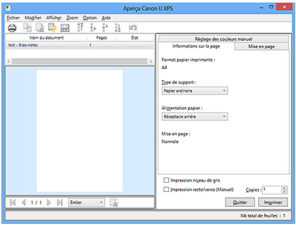 CANON PIXMA MG2555 - Modification du document à imprimer ou réimpression à partir de l'histoire des impressions - 1