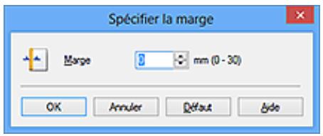 CANON PIXMA MG2555 - Définition de la marge d'agrafage - 3