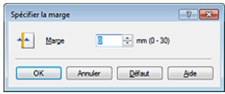 CANON PIXMA MG3150 - Définition de la marge d'agrafage - 3