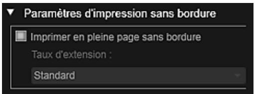 CANON PIXMA MG3150 - Paramètres d'impression sans bordure - 1