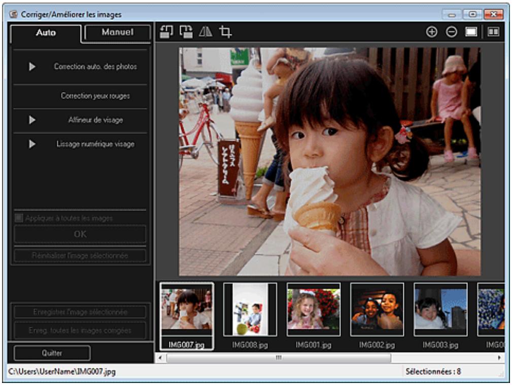 CANON PIXMA MG3150 - Ajustement des images - 4