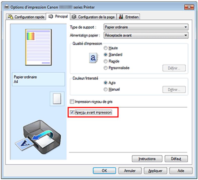 CANON PIXMA MG3150 - Affichage d'un aperçu avant impression - 1
