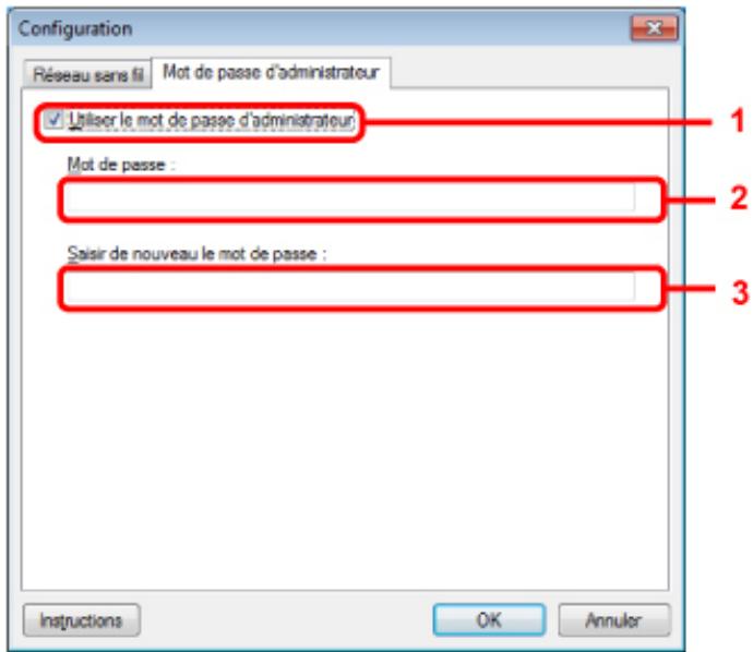 CANON PIXMA MG3150 - Feuille Mot de passer d'administrateur - 1
