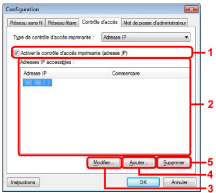 CANON PIXMA MG3150 - Si vous sélectionnez Adresse IP - 1