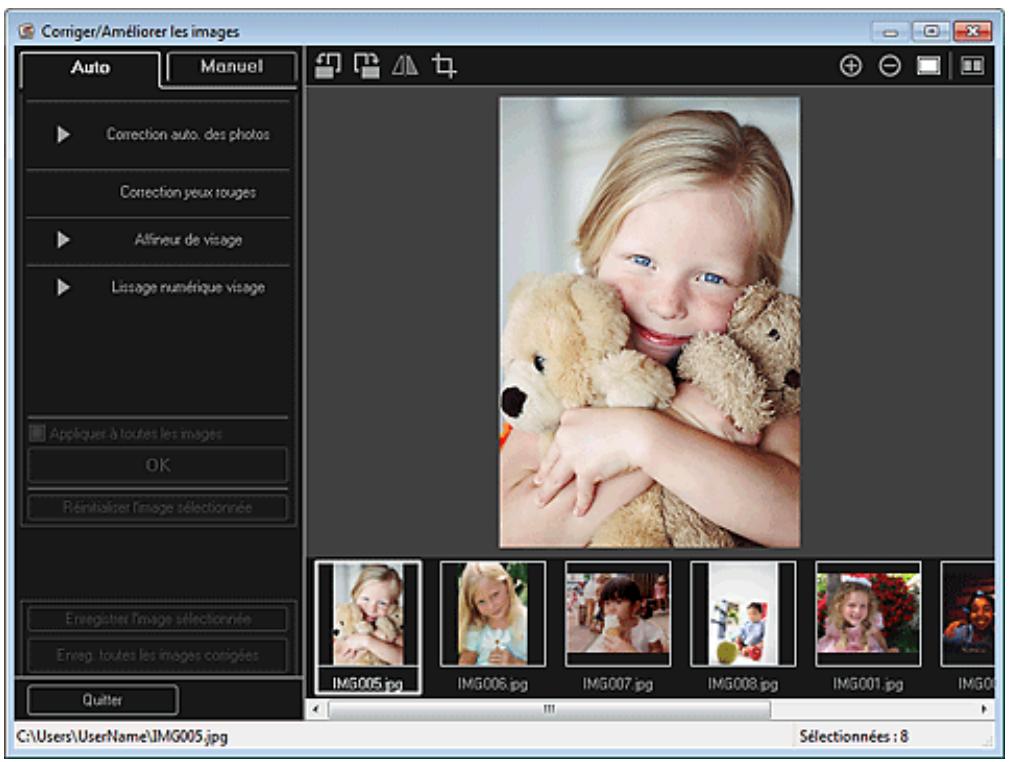 CANON PIXMA MG3150 - Utilisation du lissage numérique de visage - 2
