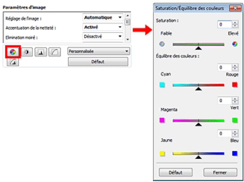 CANON PIXMA MG3150 - Ajustement de la saturation et de l'équilibre des couleurs - 1