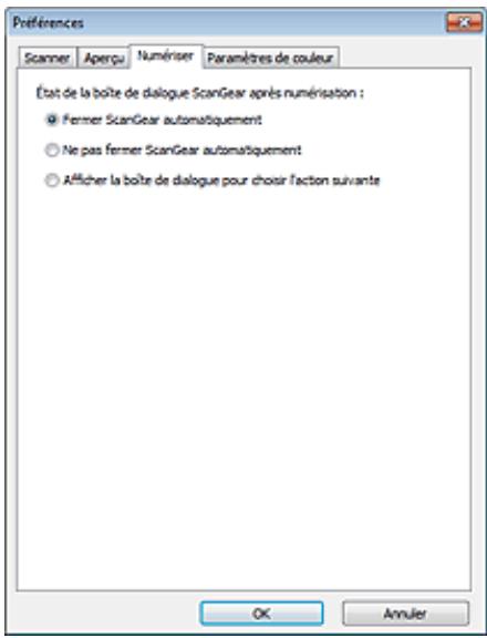 CANON PIXMA MG3150 - Onglet Numériser - 1