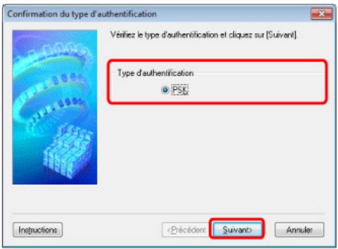 CANON PIXMA MG3150 - Modification des paramètres détaillés WPA ou WPA2 - 2