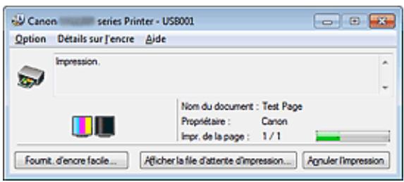CANON PIXMA MG3150 - Lancement de l'écran d'etat Canon IJ - 2