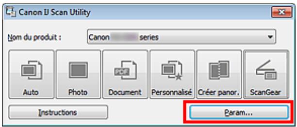 CANON PIXMA MG3150 - Cliquez sur Param.... - 1