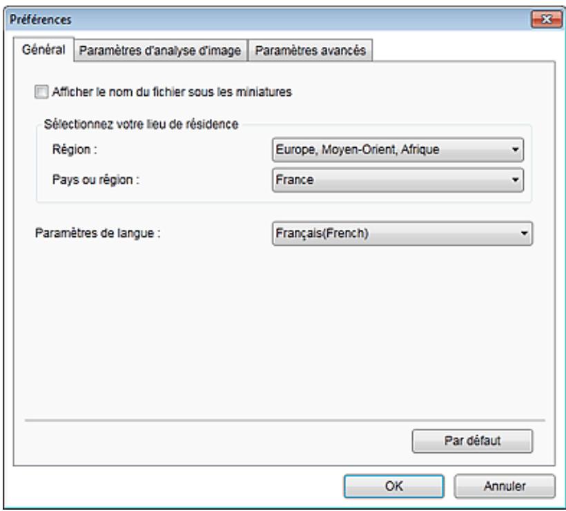 CANON PIXMA MG3150 - Onglet Général - 1