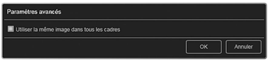 CANON PIXMA MG3150 - Boîte de dialogue Paramètres avancés (Autocollants) - 1