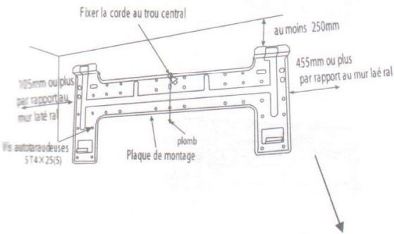 ALPINA CLIMATISATION GAZ R410A - Fixer la plaque de montage - 2