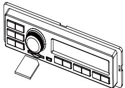 AMS CT410 - Caricare / Uscire la carta SD - 1