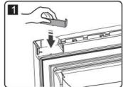 BRANDT BFC644YNW - Reversing the door - 20