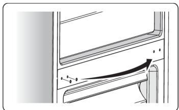 BRANDT BFC644YNW - Inversion du sens d'ouverture de la porte - 11