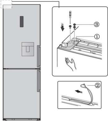 BRANDT BFC644YNW - Reversing the door - 18