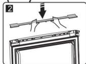 BRANDT BFC644YNW - Reversing the door - 21