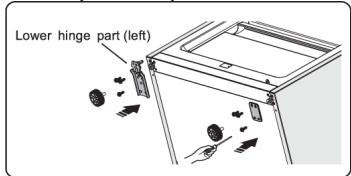 BRANDT BFC644YNW - Reversing the door - 14