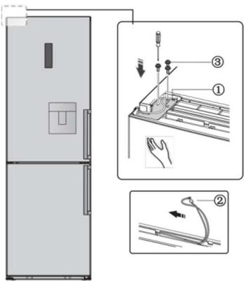 BRANDT BFC644YNW - Inversion du sens d'ouverture de la porte - 17