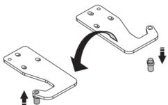 BRANDT BFC644YNW - Reversing the door - 16