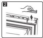 BRANDT BFC644ZNX - Inversion du sens d'ouverture de la porte - 4