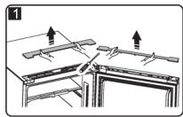 BRANDT BFC644ZNX - Inversion du sens d'ouverture de la porte - 3