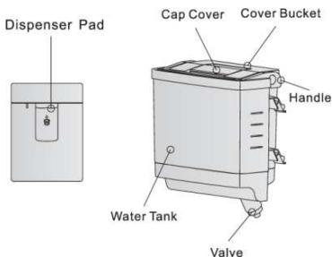 BRANDT BFC644ZNX - Distributeur d'eau - 1