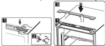 BRANDT BFC644ZNX - Reversing the door - 22