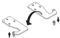 BRANDT BFC644ZNX - Inversion du sens d'ouverture de la porte - 15