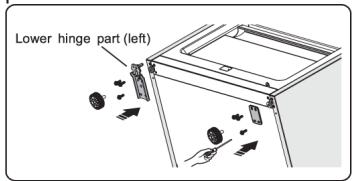 BRANDT BFC644ZNX - Inversion du sens d'ouverture de la porte - 13