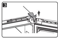 BRANDT BFC644ZNX - Inversion du sens d'ouverture de la porte - 5
